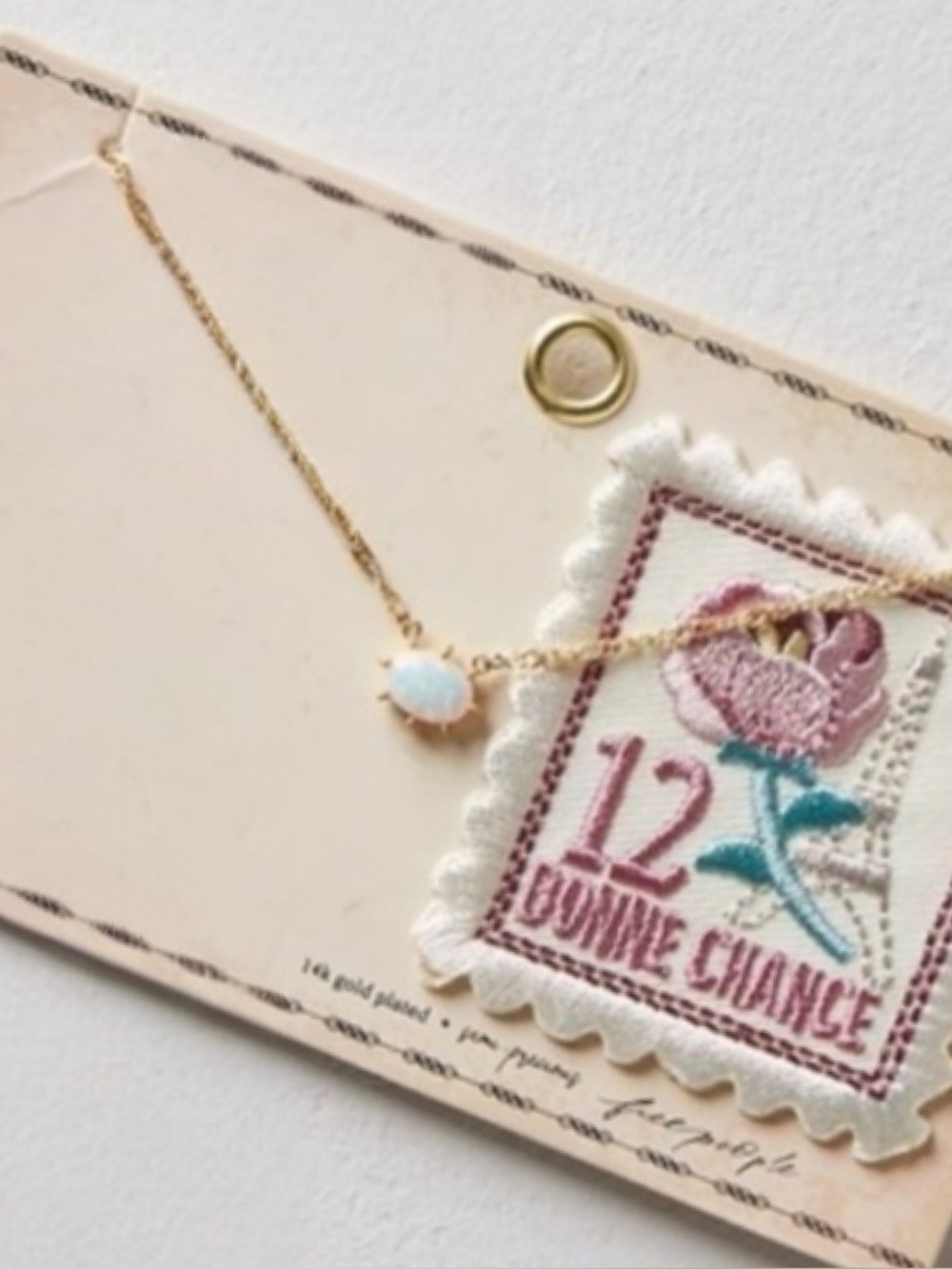 Free People Postcard Necklace Press On Patch Set